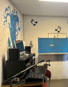 Inside the student radio at Massey-Vanier High School (ETSB)