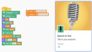 Speech to text extension: Talk to your projects